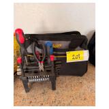 AWP Tool Bag with Assorted Hand Tools, Screwdrivers, Pliers, and Bit Set