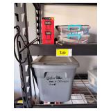 Lot of Garden Decor, Flags, Solar Address Sign, and Totes