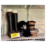 Assorted Women's Footwear Lot Including Sperry Boots, UGG Slippers, and Birkenstock Sandals