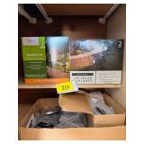 Solar Powered LED Spotlight Sets and Accessories Lot