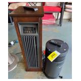 Twin-Star International Movable Wood-Cabinet Heater and Utilitech Tower Heater Lot