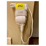 Conair Wall-Mounted Hair Dryer in White