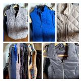 Lot of 9 Women's Winter Vests and Jackets - Lot of 10