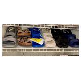 Assorted Sandals Lot of 6 Pairs Including Birkenstock and EVA Styles