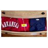 Lot of Assorted Athletic Apparel and Pullovers Including Red Oak and Ashworth