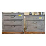 Bassett Furniture Wood Three-Drawer Nightstand