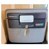 SentrySafe Fire and Waterproof Safe Box with Keys