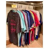 Assorted Short Sleeve T-Shirts And Tank Tops Lot of 37