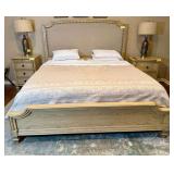 King Size Upholstered Bed Frame with Serta iComfort Adjustable Base