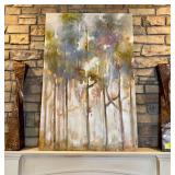 Rainbow Eucalyptus II Wall Art and Laurenza Vases Set