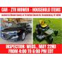CAR - ZTR MOWER - HOUSEHOLD ITEMS - ONLINE BIDDING ONLY ENDS TUES., MAY 28TH @ 6:00 PM EDT