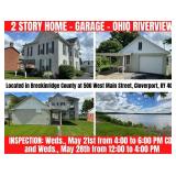 2 STORY HOME - GARAGE - LOT - OHIO RIVER VIEW