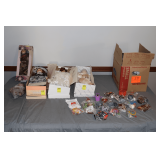 Ashley Belle Porcelain Keepsake Doll, Native American Porcelain Doll, (2) Porcelain Dolls, and Misc. McDonald's Happy Meal Toys