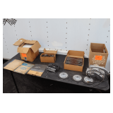 Dremel Bits, Craftsman Belt Sander, Black and Decker Jigsaw, Grinding Wheels, Belt Sandpaper, Sand Paper, and Misc.
