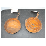 (2) 9 Inch Cast Iron Skillets