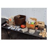 Grand Lodge of Kentucky Shirt Pins, Grease Fittings, Wood Boring Bits, Angle Sanding Sponge, Drill Bits, Address Numbers, .105 Inch Echo Trimming Twine, and Misc.