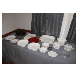 Corningware Baking Dish with Lids, Fire King Baking Dish, Glass Fire King Baking Dish, Corning Vision Oval Casserole Dish with Lid, and Misc.