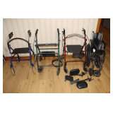 (3) Walker Wheelchairs, and Drive Wheelchair