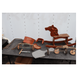 Wooden Rocking Horse and Taylor Tot Scooter