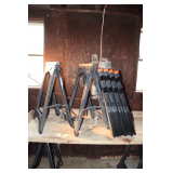 (4) Black and Decker Saw Horses and (2) Folding Saw Horses