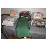 Sleeping Bag, Quilt Style Bed Topper, and Misc. Bedding