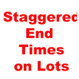 LOTS HAVE STAGGERED END TIMES