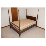 Wooden Traditional Four Poster Full Size Bed