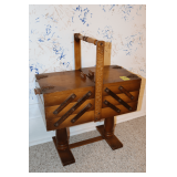 Wooden Expanding Sewing Box
