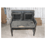 Black Wooden Bench