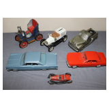 Plastic, Cast Iron, Tin, and Metal Cars and Trucks