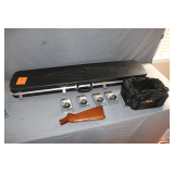 Hard Shell Gun Case, (4) Gun Locks, and Cabela's Canvas Bag and Stock