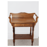 One Drawer Wooden Washstand Table