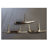 Honk Falls, Rough Rider, and Winchester 2 and 3 Blade Folding Pocket Knives