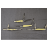 (2) 2 Blade and (2) 3 Blade Rough Rider Folding Pocket Knives