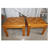 (2) Wooden End Tables