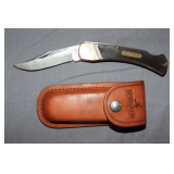 Schrade 'Old Timer' Single Blade Pocket Knife with Sheath