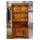 Wooden Step-Back Hutch