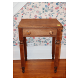 One-Drawer Wooden Side Table