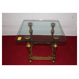 Glass Top End Table