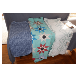 (2) Hand Stitched Quilts and Vera Bradley Blanket