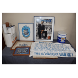 UK Prints, Calendars, Rug, Waste Can, and Newspaper Clippings