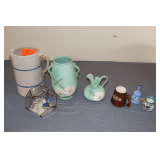 Stone Pitcher, Ceramic Pitchers, Terrarium, Bell, Mug, and Candle