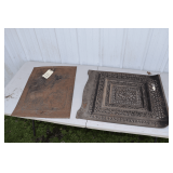 Cast Iron and Tin Fireplace Screens