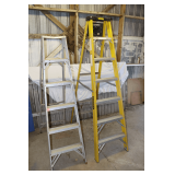 7 Ft. Stanley Step Ladder and 6 Ft. Aluminum Step Ladder