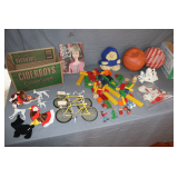 Wooden Blocks, Barbie Bicycles, Basketballs, Dalmations, Beanie Babies, and Barbie Doll Book