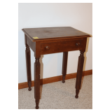 One Drawer Wooden End Table
