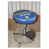 Goodyear Racing Rolling Shop Stool