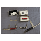 Victorinox Swiss Army Knife, Barlow 2 Blade, Camillus 2 Blade, and Rough Rider 1 and 2 Blade Folding Pocket Knives