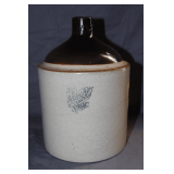 Two-Tone Western Stoneware Crock Jug