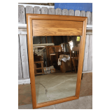 Wooden Hanging Mirror